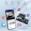 m550 Azdome داش كام أزدوم M550 Max 4K | 3 كاميرات أمام + خلف + داخل