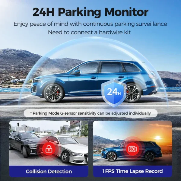 s58-5 AZDOME S58 4G LTE 3CH DASH CAM LIVE WITH 2.4" IPS SCREEN